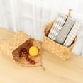 thumbnail image 6 of Woven Storage Basket Wall Mounted Hanging Basket Wall Hanging Storage Organizer Entryway Mail Letter Holder Wall Decor for Office Bedroom Home, 6 of 7