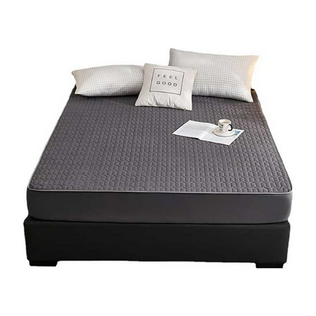 Ounissouiy Protector de sábanas para cama, funda de colchón sin ruido, transpirable, gruesa, acolchada, ropa de cama para dormitorio, sala de Juegos de cama 90cmx200cm