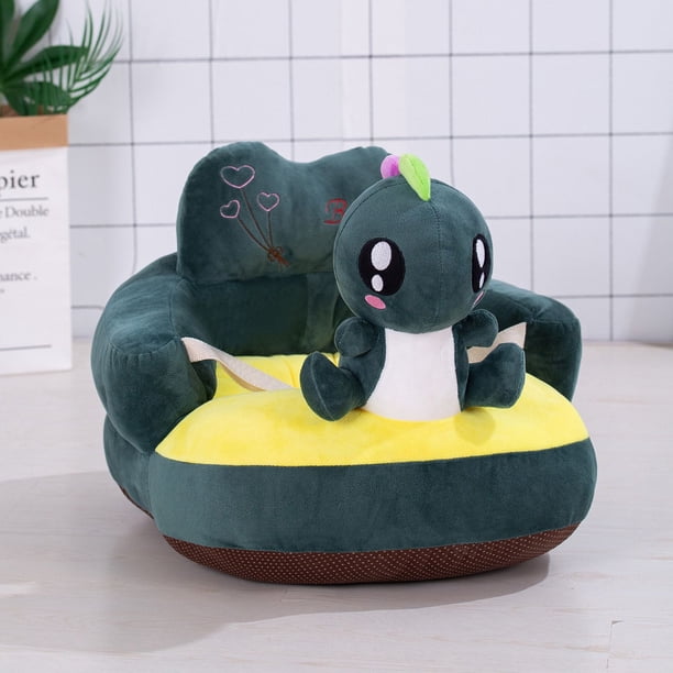 Asiento de sofá pequeño para niños, asiento de aprendizaje de dibujos animados para bebés, juguete de peluche, asiento de seguridad para bebés, regalo de cumpleaños