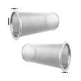 thumbnail image 1 of 2 Pcs Filtre à Café Réutilisable en Maille pour Pot de Mise en Conserve à Grand Ouverture et Théière Glacée, 1 of 8