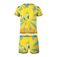 thumbnail image 6 of Looney Tunes Tweety Boys 2-Piece Swimsuit Set, Short Sleeve Rash Guard & Swim Trunks, 6 of 7