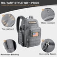 thumbnail image 4 of MIRACOL Diaper Bag Backpack for Dad: 900D Military-Grade Backpack with 16+ compartments - 40L XL Capacity Fits 15+ Diapers & 3 Bottles - Heavy-Duty Daddy Baby Bag for Travel & Outdoor, 4 of 7