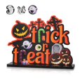 thumbnail image 1 of Table Ornament Halloween Party Activity Desktop Decoration DIY Craft Wooden Ornament for Home Decor, 1 of 10