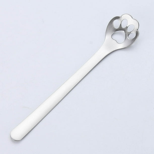 onlyliua para Interior/Exterior Bonita Cuchara de Café de Acero Inoxidable 304, Cuchara para Revólver, Cuchara para Té, Taza, Cuchara con Forma de Perro, Taza Ahuecada