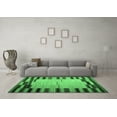 thumbnail image 3 of Ahgly Company Indoor Round Abstract Emerald Green Contemporary Area Rugs, 4' Round, 3 of 4