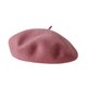 thumbnail image 1 of Qarigey Gorra con costuras finas y línea suave para una apariencia elegante, boina de invierno, boina, sombrero sólido, boina Sombreros rosa, 1 of 6