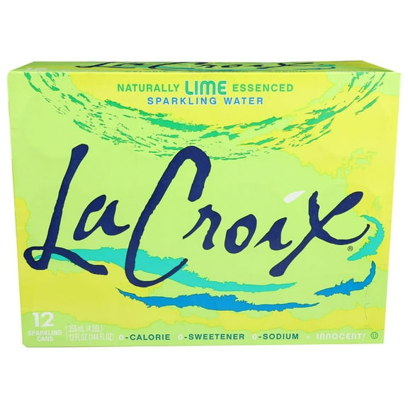 Lacroix Lime Sparkling Water, 12 Fluid Ounce Can -- 24 per Case.