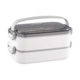 thumbnail image 1 of Fiambrera de Gran Capacidad Sunnimix Bento Box Contenedor de alimentos 2 Capas blanco, 1 of 7