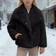 thumbnail image 2 of Teen Winter Coat Kids Black Fluffy Jacket for Girls Jacket Girls Warm Winter Coat Coats for Girls 13-14 Years, 2 of 4