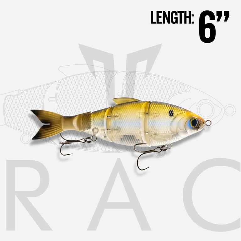 6 jointed fishing lure PCS Bionic Swimming Multi - 2" Swimbaits Slow Sinking Lures - Suitable for All Kinds of Fish Freshwater Saltwater Available in snack size lengths of 5CM 6th Sense Trace 6" Fast