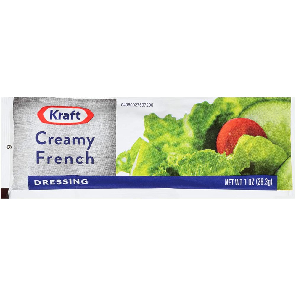 Kraft Creamy French Dressing (1 oz Packets, Pack of 100)