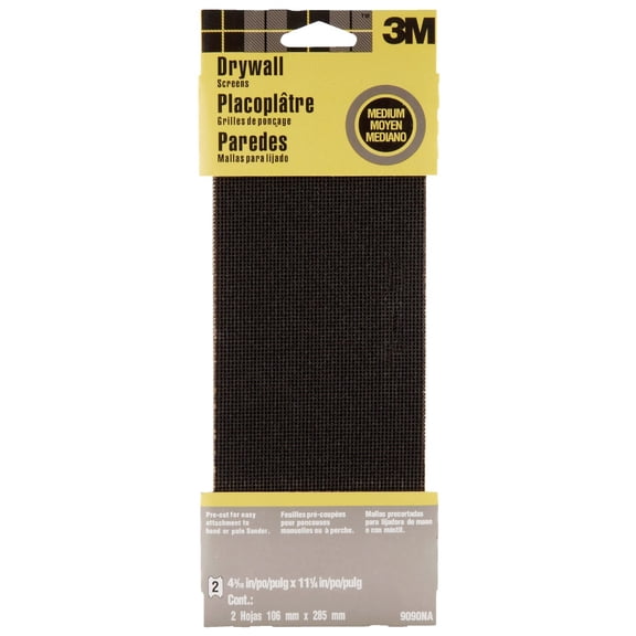 3M Drywall Sanding Screen Sheet 9090NA Medium - Sandpaper - 2 Pack