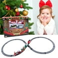 thumbnail image 2 of ziyahi Jouet de Train Ferroviaire Électrique de Noël, Ensemble de Train Ferroviaire Électrique pour Enfants, Jouets de Construction de Transport Routier, 2 of 6