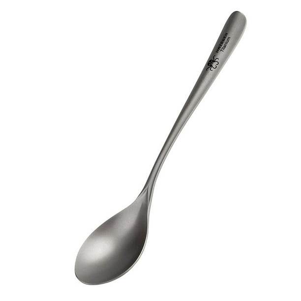Cuchara Cuchara de titanio liviana para el hogar Camping al aire libre Senderismo Picnic HWZBBEN Cuchara