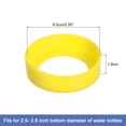 thumbnail image 2 of Uxcell 4pcs Protective Silicone Bottle Boot/Sleeve, Non slip Bottom Cover Cap for Water Bottle Yellow 65mm, 2 of 5