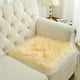 thumbnail image 4 of Nvzi Funda de piel de oveja sintética beige para silla, cojín para asiento, alfombra súper suave para sala de estar, dormitorio, sofá (1,6 pies x 1,6 pies cuadrados), 4 of 5