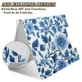 thumbnail image 2 of FORMRS A4 Clipboard Folder with Pen Holder Horizontal Foldable School Office Binder, Blue Floral Pattern, 2 of 9