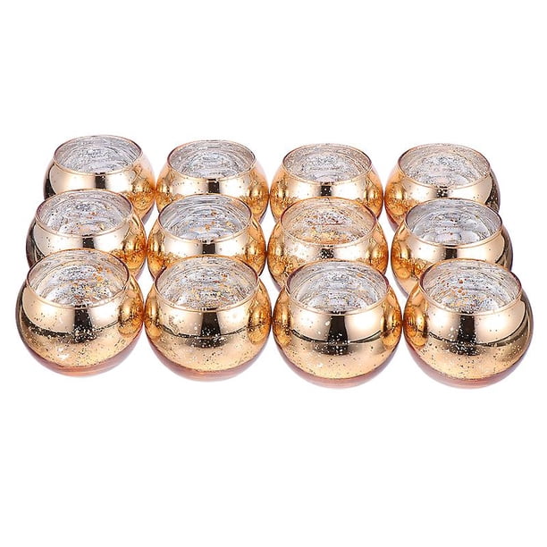 Candelabro de vidrio Allinless 12 piezas