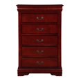thumbnail image 4 of ACME Louis Philippe Chest in Cherry, 4 of 4