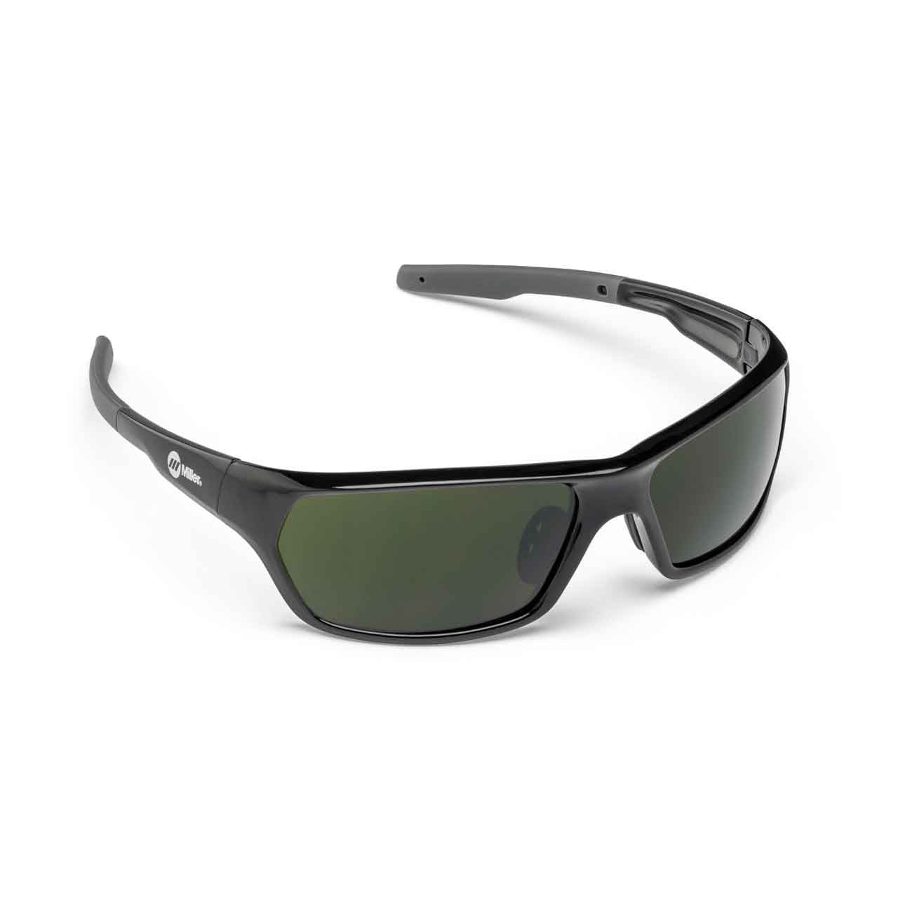 Slag, Welding Safety Glasses, Anti-Fog, Green Lens, Black Frame, Full-Frame, Polarized