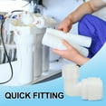 thumbnail image 6 of Uxcell Water Purifier Elbow Union Connector Quick Push to Connect Tube Fittings for RO DI Reverse Osmosis Water Filter Purifier 15 3/8" x 1/4", 6 of 7