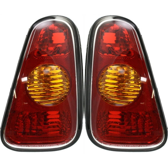 Tail Light Compatible With 2002-2006 Mini Cooper SET of 2 Left Driver and Right Passenger Side