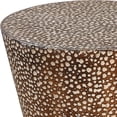 thumbnail image 2 of Uttermost Cutler Drum Shaped Contemporary Metal Accent Table in Bronze, 2 of 5