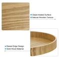 thumbnail image 3 of Unique Bargains 8' Round Wood Serving Tray Decorative Platter Home Kitchen Candle, 3 of 6