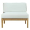 thumbnail image 6 of Modway Bayport Outdoor Patio Teak Armless in Natural White, 6 of 6