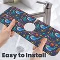 thumbnail image 6 of Sikiie Marine Inhabitants Splash Guard for Sink Faucet-1 PC Super Absorbent Fast Drying Mat Sink Gadgets-Splash Guard for Kitchen, Sink Mat, 6 of 7