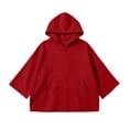 thumbnail image 4 of Jalioing Teen Girls Zip Up Hoodies Fashion Loose Solid Long Sleeve Hooded Jacket Casual Basic Fall Outerwear with Pocket, 4 of 6