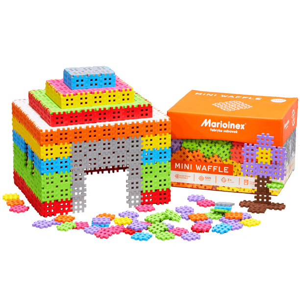 ECR4Kids Mini Waffle Blocks Building Set 500 Piece