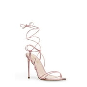 Steve Madden Women's Winnie Badgirl Tie up Stiletto Sandals Pink Size 10