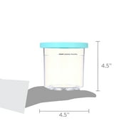 Ninja CREAMi Pints 2 Pack, Compatible with NC299AMZ & NC300s Series CREAMi Ice Cream Makers, Dishwasher Safe, XSKPLID2CD