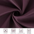 thumbnail image 4 of PiccoCasa 2Pcs Blockout Small Window Curtain Panel Kitchen Curtain, Burgundy 29 x 18 Inch, 4 of 8