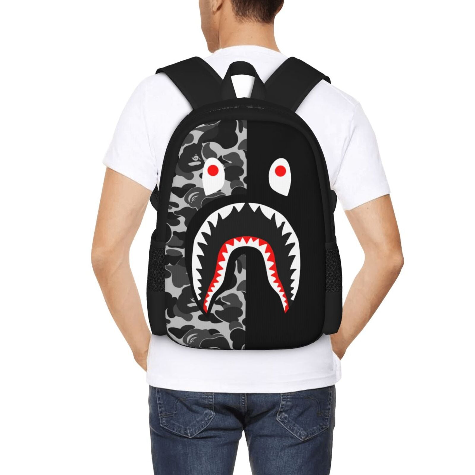 Camo shark backpack 2025