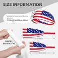 thumbnail image 4 of Unisex America Flag Patriotic Sweatband Sports Headband For Running Cycling Yoga Workout Stretchy Hairband, 4 of 7