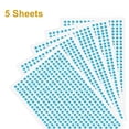 thumbnail image 3 of Uxcell 5 Hojas/2250pcs Calcomanías de Rhinestone Adhesivas, Gemas Acrílicas Autoadhesivas de 3mm para Arte de Uñas, Manualidades y Decoración, Azul, 3 of 6