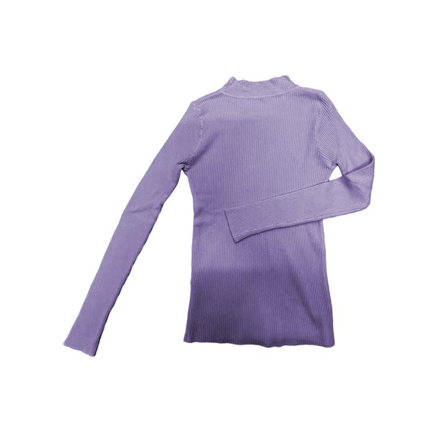 Kmbangi Chandail en Tricot pour Femmes Manches Longues Col Roulé Uni Coupe Ajustée Chandail Chaud pour Automne Hiver, 18 Couleurs