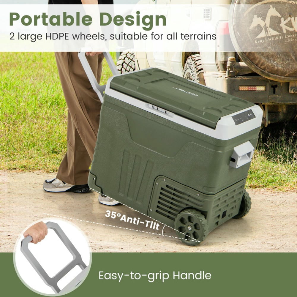 Barara King 12 Volt Car Refrigerator Portable Car Fridge with Adjustable Range-50L