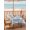 Blue, variant on Outdoor Tablecloth with Umbrella Hole & Zipper, Beige Coastal Tree Square Tablecloth 54x54 Inch, Summer Palm Trees Tropical Botanical Patio Table Cover Waterproof Table Cloth for Picnic/Party