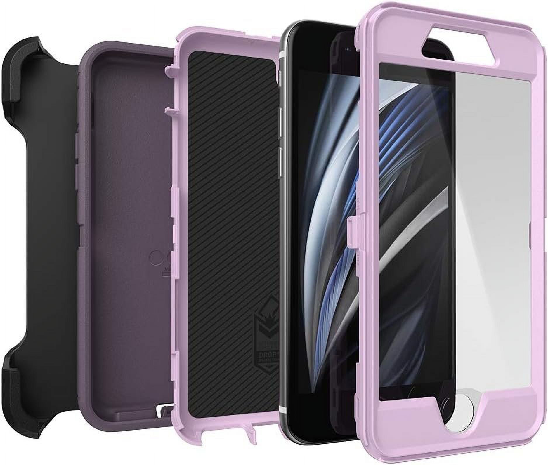 OtterBox DEFENDER SERIES Case for iPhone SE 3rd and 2nd gen and iPhone 8/7 - PURPLE NEBULA WINSOME ORCHID/NIGHT PURPLE