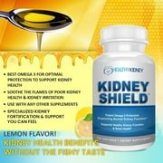 Healthy Kidney Kidney Shield: Kidney Detox Supplement plus Vitamins, Supports Kidney Health, 120 ct.