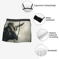 thumbnail image 3 of Sikiie Mystical Bull in Fog Print Men's Boxer Briefs, Elastic Waistband Boxer Briefs Leggings-XX-Large, 3 of 5
