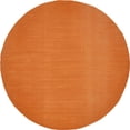thumbnail image 1 of Unique Loom Williamsburg Solid Vibrant Rug 8' x 8' Round Orange/Ivory, 1 of 1