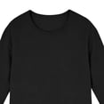 thumbnail image 5 of Avirosel Men's Casual Solid Color 3/4 Sleeve Round Neck Shirt Regular Fit Polyester Breathable Comfortable Top for Gym Sports Outdoor Activities Black, 5 of 5