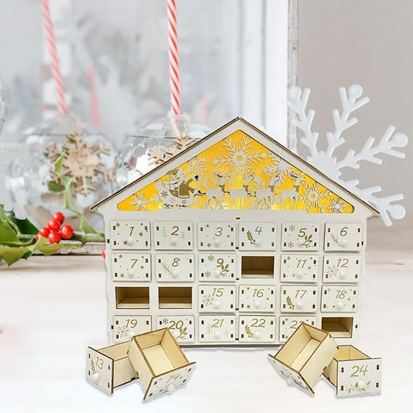Calendario de Adviento de Navidad 24 días 24 cajones BLESIY