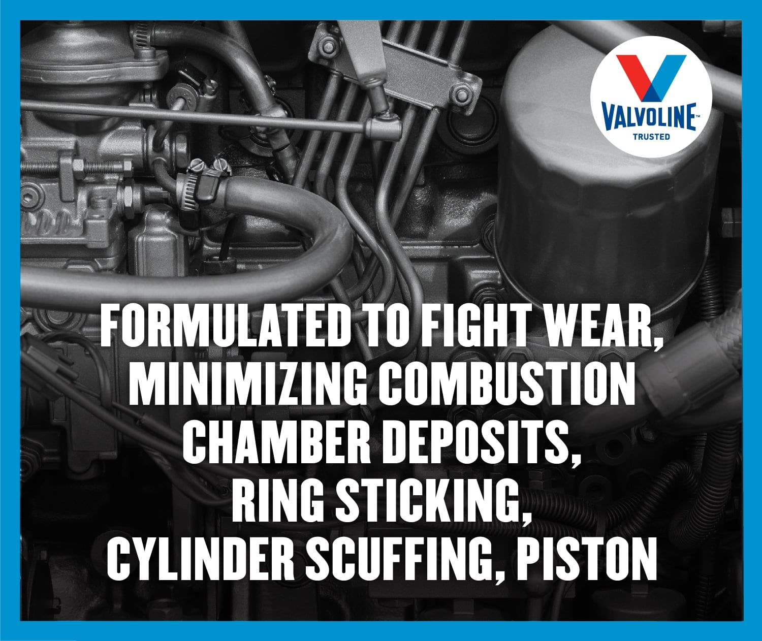 Valvoline 2-Stroke Marine TCW-3 Synthetic Blend Motor Oil 1 GA