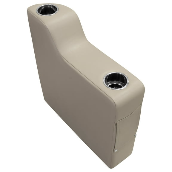 Wise 3009-1725 Premier Series Pontoon Left Radius Arm Rest, Mocha Java
