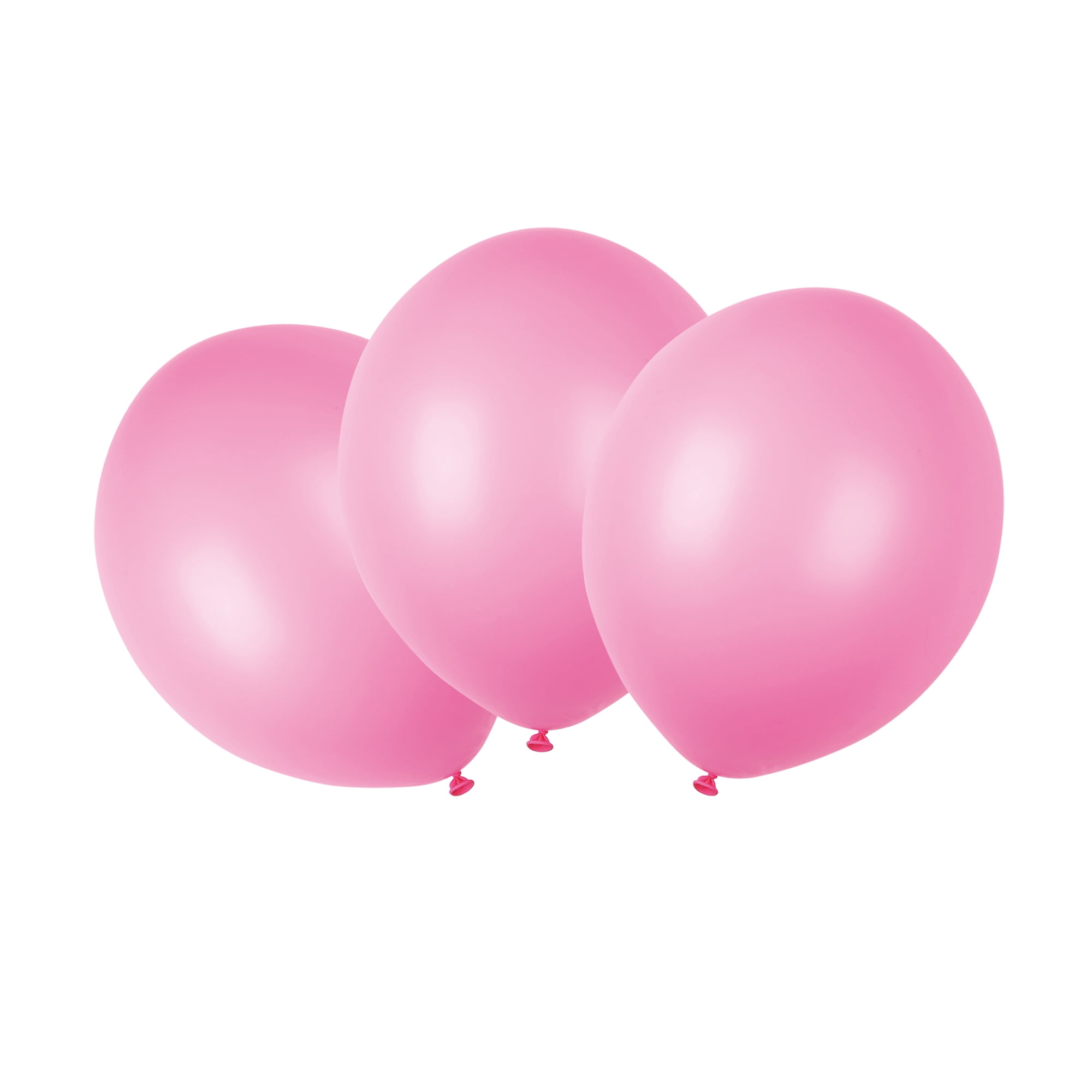 Way to Celebrate 17 inch Pink Round Balloons, Party Balloons, 3 Pieces